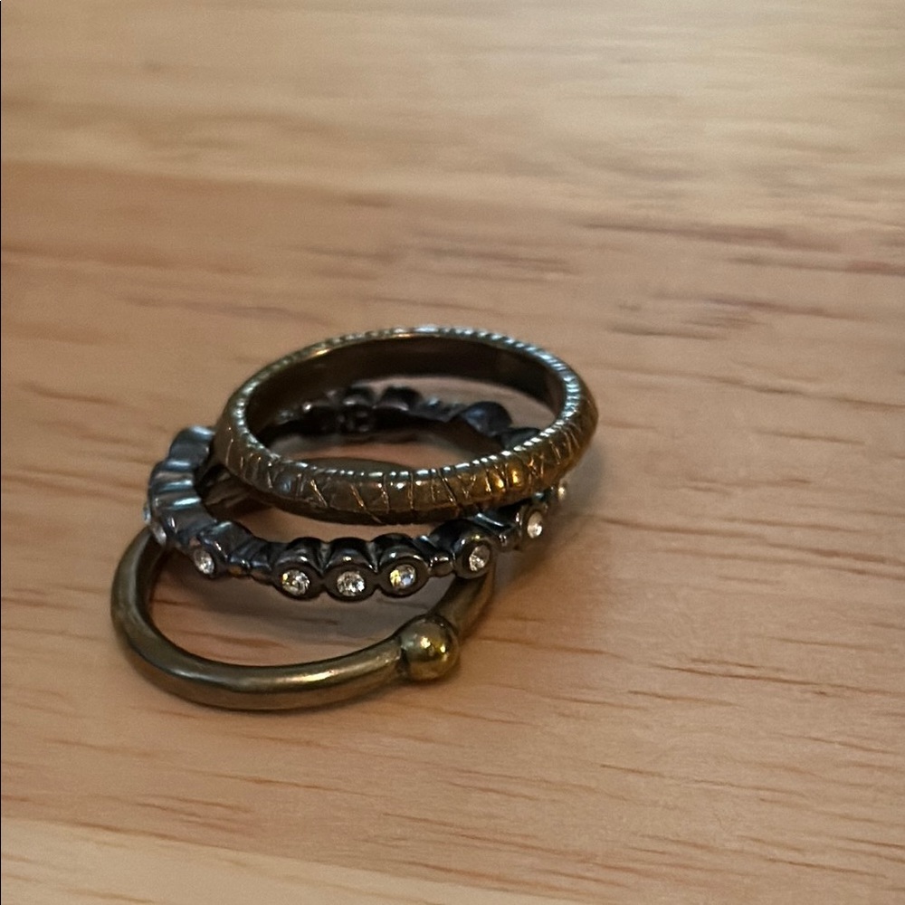 Silpada K&R Destination Stackable Mixed Metal Rin… - image 1